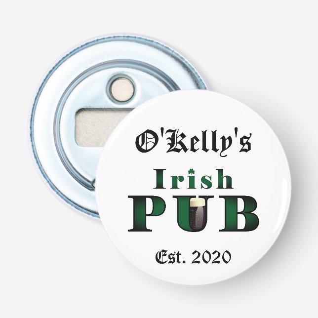 Décapsuleur Irish Pub Bar Tavern Bière Soda Bouteille Ouvrir (Devant)