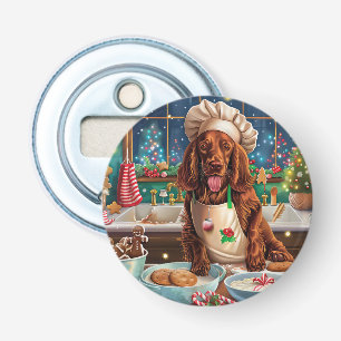 Décapsuleur Irish Setter Gâteau de vacances : Noël festif