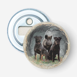 Décapsuleur Jagdterrier, brave affiche de tapisserie cardiaque
