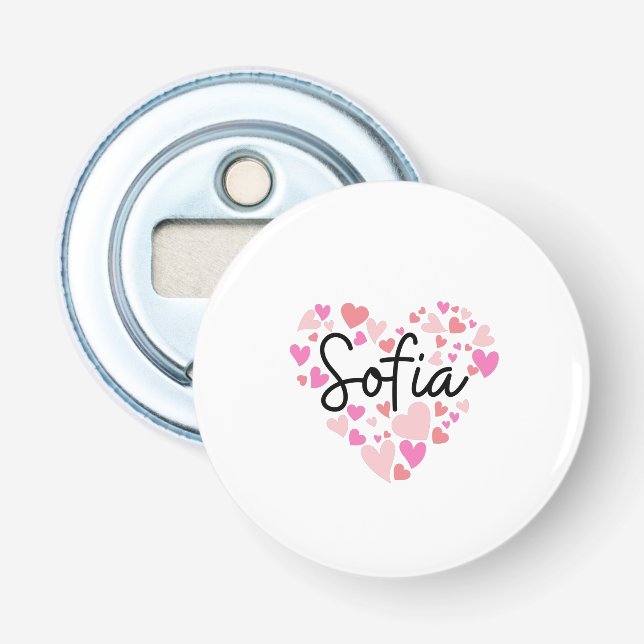Décapsuleur J'aime Sofia (Devant)