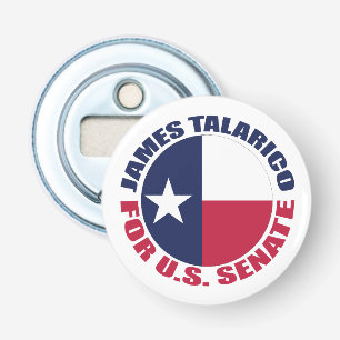 Décapsuleur James Talarico pour le Sénat américain Drapeau du