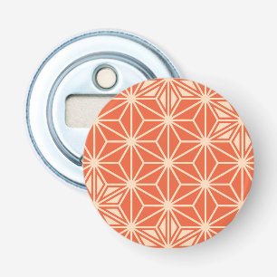 Décapsuleur Japonais Asanoha motif - corail orange