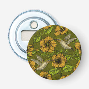 Décapsuleur Jardin tropical nocturne jaune et vert