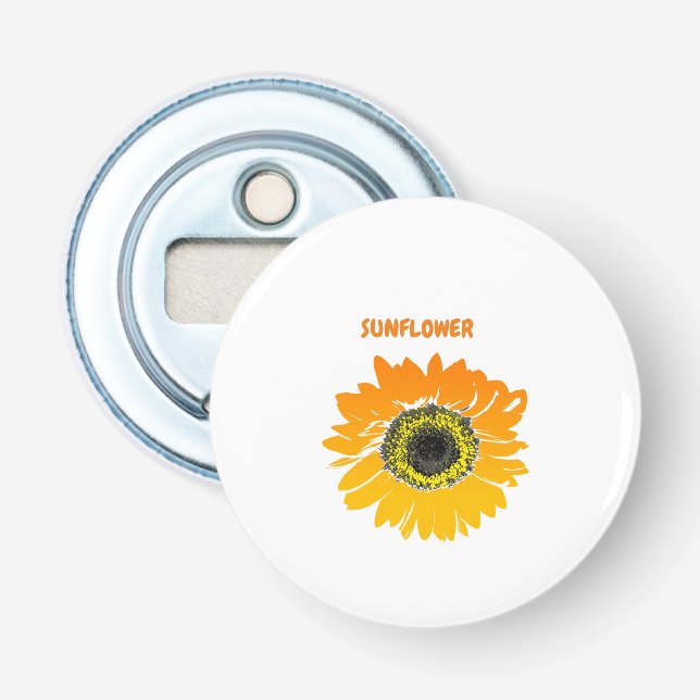 Décapsuleur jaune tournesol (Devant)