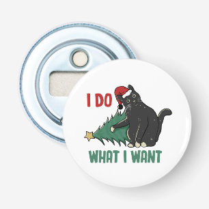 Décapsuleur Je fais ce que je veux Noël Black Cat vacances