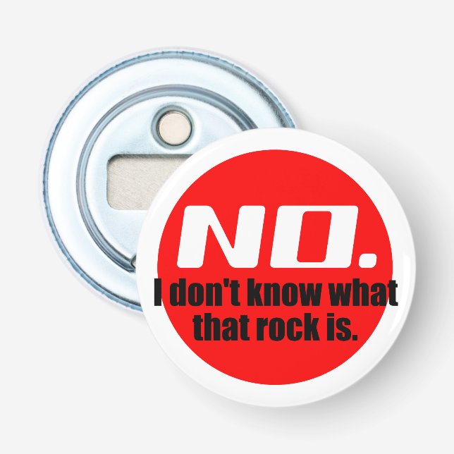 Décapsuleur Je ne sais pas ce qu'est cette roche (rouge) (Devant)