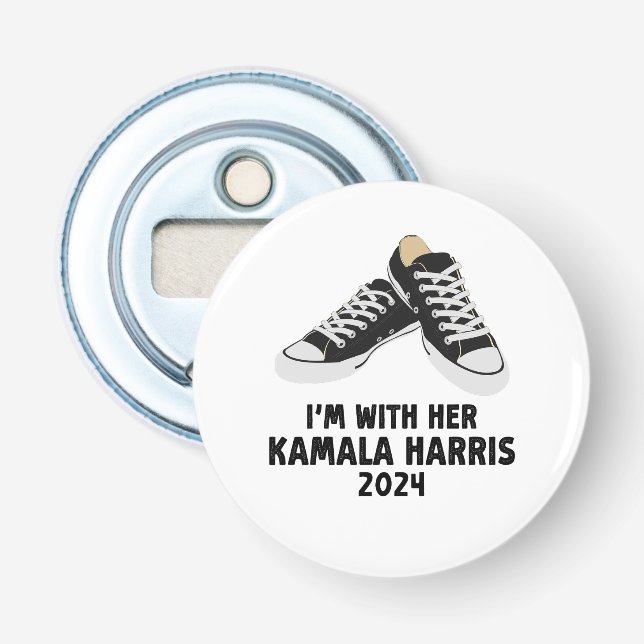 Décapsuleur Je suis avec sa Kamala Harris Soutien Kamala Harri (Devant)