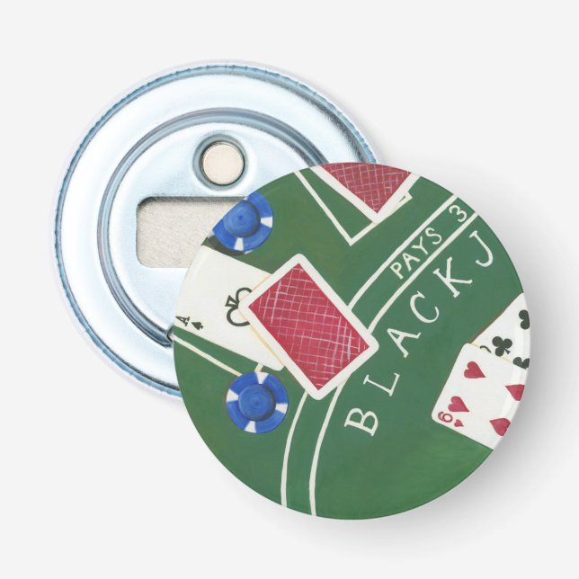 Décapsuleur Jeu de Blackjack avec chips par Chariklia Zarris (Devant)