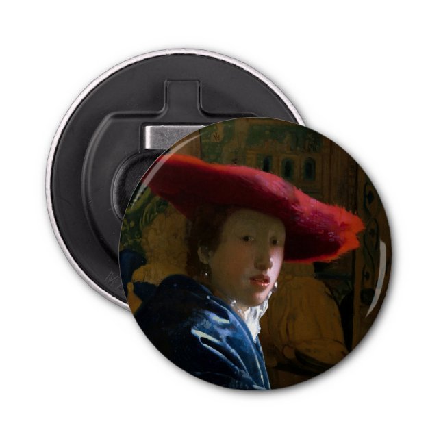 Décapsuleur Johannes Vermeer - Fille avec un Casquette rouge (Devant)