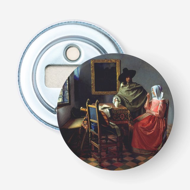 Décapsuleur Johannes Vermeer - Le verre du vin (Devant)