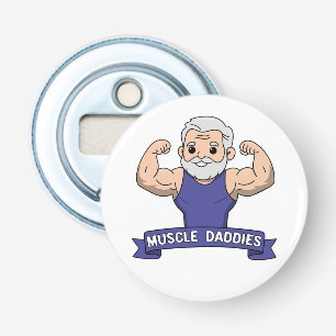 Décapsuleur Joli Kawaii Papa Musclé Barbu Bodybuilder