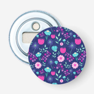 Décapsuleur Joli motif floral de fond