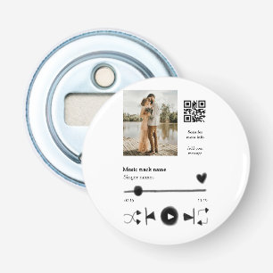 Décapsuleur Joueur de musique couple personnalisé amour q r co