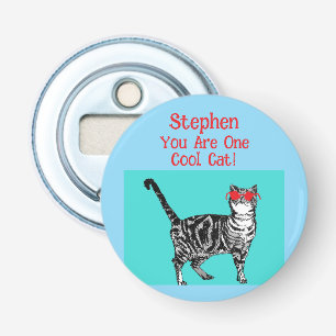 Décapsuleur Joyeux anniversaire Vous Cool Tabby Chat Mens Mari