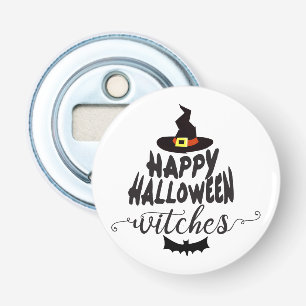 Décapsuleur Joyeux Halloween Sorcières Typographie Halloween