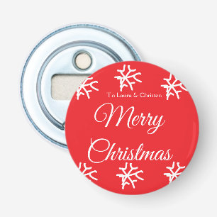 Décapsuleur Joyeux Noël ajoutez nom texte personnalisé cadeau