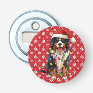 Décapsuleur Joyeux Noël Bernese Mountain Dog Santa Hat
