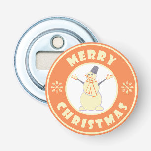 Décapsuleur Joyeux Noël heureux bonhomme de neige célèbre styl