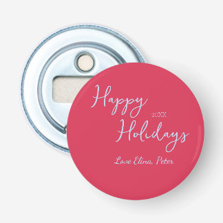 Décapsuleur Joyeux NOËL ROSE BLEU PASTEL MODERNE