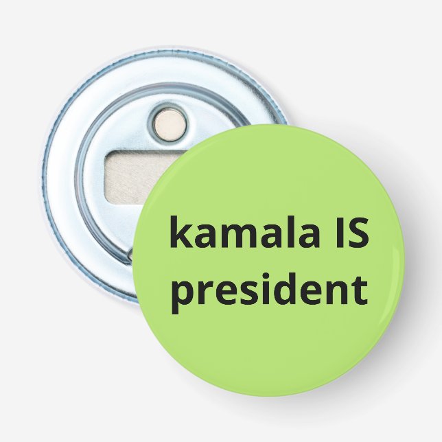 Décapsuleur Kamala Harris est la présidente des élections de 2 (Devant)