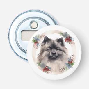 Décapsuleur Keeshony Christmas Wreath Festive Pup