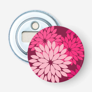 Décapsuleur Kimono floral moderne Imprimer, Coral rose et Bour