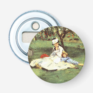 Décapsuleur La famille Monet dans son jardin Edouard Manet