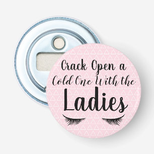 Décapsuleur La fente rose ouvrent froid avec le cil de dames