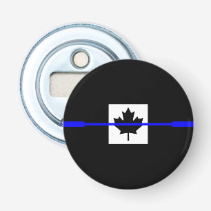 Décapsuleur La Ligne Bleue Mince Symbolique sur le drapeau can