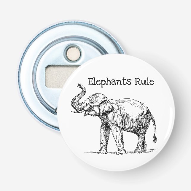 Décapsuleur La règle des éléphants (Devant)