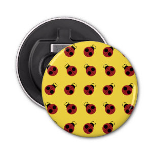 Décapsuleur Ladybug 60s rétro cool rouge jaune