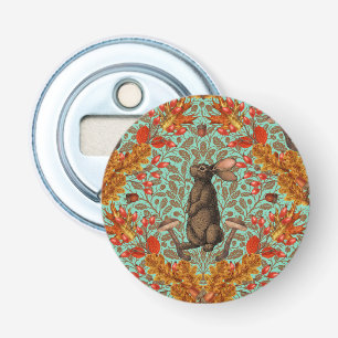 Décapsuleur Lapin d'automne sur vert clair