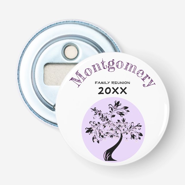 Décapsuleur L'arbre pourpre moderne allume le souvenir de la (Devant)