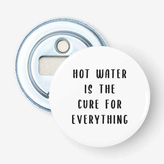 Décapsuleur L'eau chaude est le remède à tout (Devant)