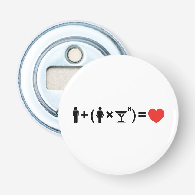 Décapsuleur L'équation d'amour pour les femmes (Devant)