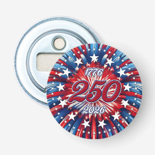 Décapsuleur Les 250 ans d'Amérique 1776-2026 Feux d'artifice R