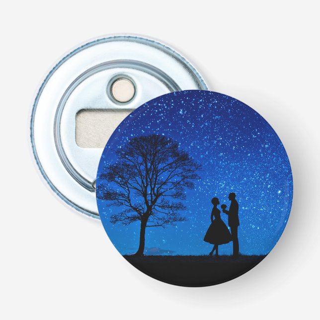 Décapsuleur Les amoureux en pleine lune (Devant)