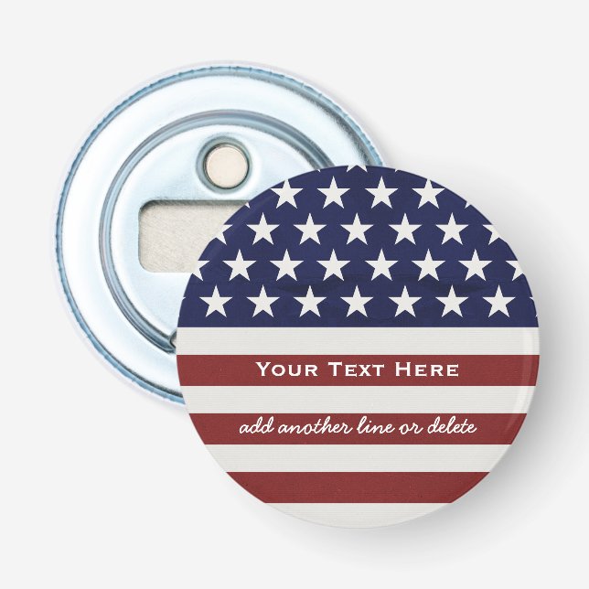 Décapsuleur Les Etats-Unis drapeau américain coutume (Devant)
