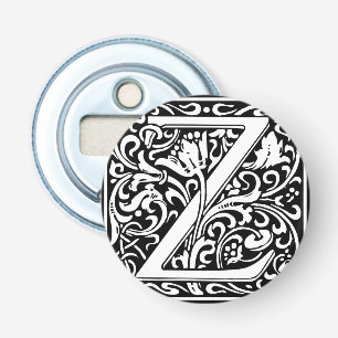 Décapsuleur Lettre Z Monogramme médiéval Art Nouveau