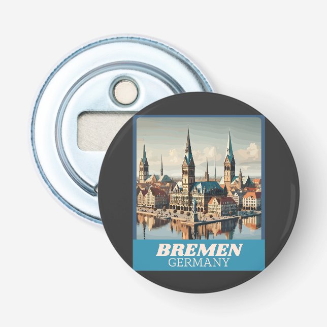Décapsuleur Ligne aérienne Retro Bremen (Devant)