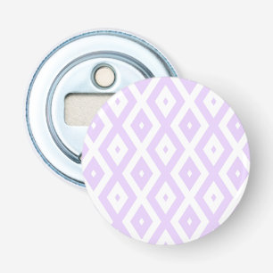 Décapsuleur Lilac motif de diamants violet et blanc
