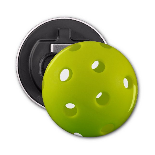 Décapsuleur Lime vert vrai pickball rond (Devant)