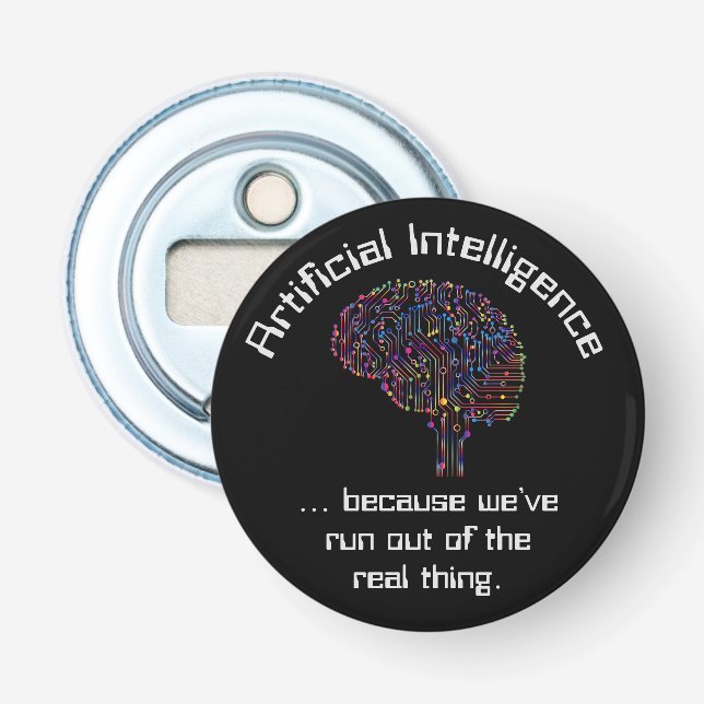 Décapsuleur L'intelligence artificielle contre la réalité (Devant)