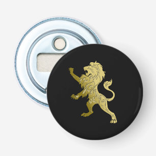 Décapsuleur Lion royal d'or noir