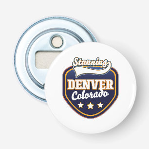 Décapsuleur logo de voyage de Denver Colorado