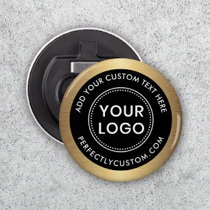 Décapsuleur Logo golden gradient border business