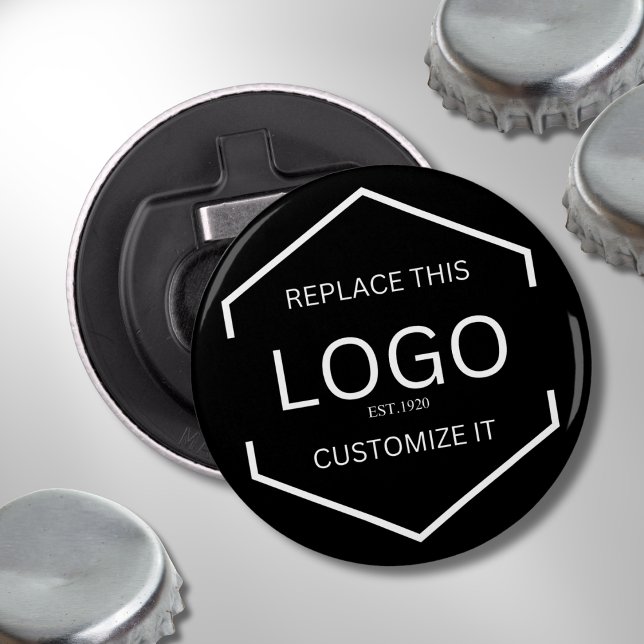 Décapsuleur Logo personnalisé Arrière - plan noir affaires pro (Créateur téléchargé)