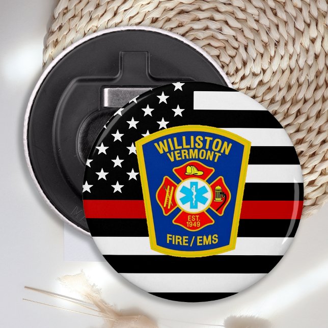 Décapsuleur Logo personnalisé du service des incendies Pompier (Créateur téléchargé)