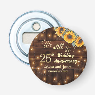 Décapsuleur Lumières de chaîne de 25e anniversaire de mariage