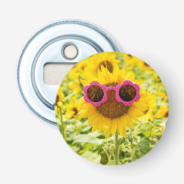 Décapsuleur Lunettes De Soleil Sur Tournesol